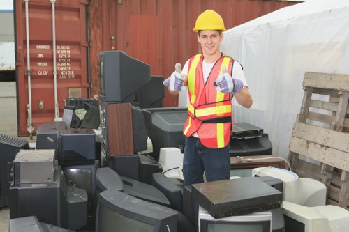 Eco-friendly garage clearance process in Central London.