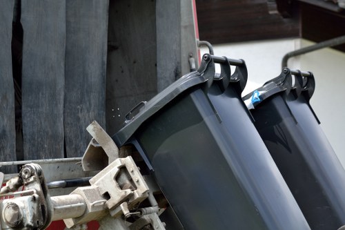 Various rubbish being cleared from a commercial property