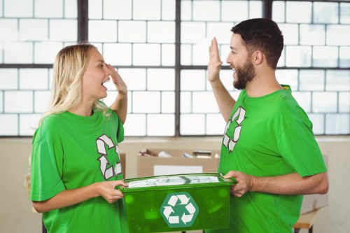 Recycling and donation during flat clearance in Central London